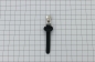 Preview: Automatik-Schieber mit Kunstlederanhänger silber/schwarz
