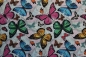 Preview: Baumwollstoff Schmetterlinge (10 cm)