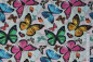 Preview: Baumwollstoff Schmetterlinge (10 cm)