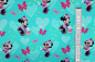 Preview: Jersey Minnie Mouse türkis (10 cm)