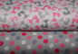Preview: Designerstoff Mini Urban Zoologie rosa/grau (10 cm)