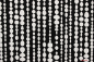 Preview: Designerbaumwollstoff Chain Dots schwarz (10 cm)