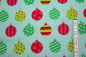 Preview: Stoff Hang the Ornaments aqua (10 cm)