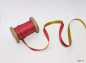 Preview: Satinband Punkte pink/lime (1 m)