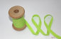 Preview: Ripsband Steppfaden lime/weiß (1 m)