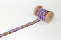Preview: Webband Füchse lila (1 m)