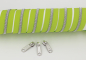Preview: Endlosreißverschluss metallisiert frühlingsgrün/ silber (1m)