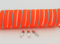 Preview: Endlosreißverschluss metallisiert schmal neonorange/silber (1m)