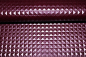 Preview: Kunstleder Nietenoptik brombeere - metallic (10 cm)