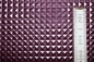 Preview: Kunstleder Nietenoptik brombeere - metallic (10 cm)