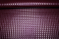 Preview: Kunstleder Nietenoptik brombeere - metallic (10 cm)