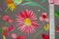 Preview: Canvas/Dekostoff Aquarellblumen grau  (10 cm)