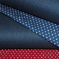 Preview: Doubleface-Jeans Sterne  (10 cm)