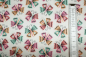 Preview: Designer- Baumwollstoff Flutter creme (10 cm)