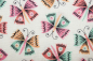 Preview: Designer- Baumwollstoff Flutter creme (10 cm)