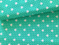 Preview: Designerbaumwolle Delightful Dot kräftiges mint (10 cm)