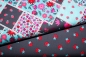 Preview: Baumwollstoff Blumen Patch-Style  (10 cm)
