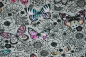 Preview: Jersey Papillon coloré graumeliert (10 cm)