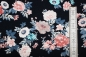 Preview: Jersey "Blüten" nachtblau (10 cm)