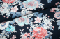 Preview: Jersey Blumenbouquet groß nachtblau (10 cm)