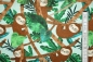 Preview: Designerbaumwolle "Restful Sloths"  (10 cm)
