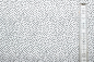 Preview: Designerbaumwolle Garden Pindot weiß/schwarz (10 cm)