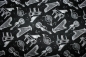 Preview: Designerbaumwolle Instrumente-Vintage Style schwarz (10 cm)