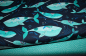 Preview: Designerbaumwollstoff Twist Teal  (10 cm)