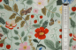 Preview: Designer- Baumwollstoff Strawberry Fields mint (10 cm)