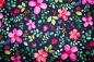 Preview: Designerbaumwolle Brilliant Blossom dunkelblau (10 cm)