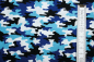 Preview: Baumwollstoff Camouflage blau/weiß/schwarz (10 cm)