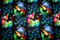 Preview: Designer- Baumwollstoff BUTTERFLY VIGNETTES (10 cm)