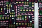 Preview: Designerbaumwolle I love Sushi schwarz (10 cm)