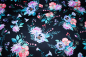 Preview: Designerbaumwolle Mystical Meadow nachtblau (10 cm)