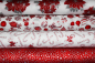 Preview: Designer-Baumwollstoff Holiday Charms Zuckerstangen (10 cm)
