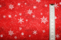Preview: Designer-Baumwollstoff Snow Storm Red (10 cm)
