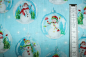 Preview: Designer-Baumwollstoff Snowglobes Ice Blue (10 cm)