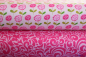 Preview: Stoff Swirly rosa (10 cm)