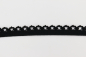 Preview: Ziergummi, Wäschegummi Spitzen schwarz (1 m)