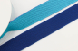 Preview: Gurtband zweifarbig 30mm türkis/royalblau (1 m)