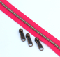 Preview: Endlosreißverschluss metallisiert pink/messing-antik (1m)