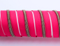 Preview: Endlosreißverschluss metallisiert pink/messing-antik (1m)