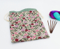 Preview: Projektbeutel / Handarbeitsbeutel mit Kordel English Rose
