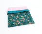 Preview: Projektbeutel / Handarbeitsbeutel mit Kordel Faraway Florals cypress