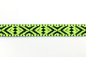 Preview: Webband neongelb/schwarz (1 m)