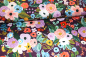 Preview: Designerbaumwollstoff Orchard - Garden Party burgundy (10 cm)
