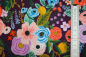 Preview: Designerbaumwollstoff Orchard - Garden Party burgundy (10 cm)
