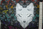 Preview: Designerbaumwollstoff Tula Pink Graywork Wolf of Pink Street (58 cm)