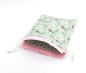Preview: Projektbeutel / Handarbeitsbeutel mit Kordel  Vintage Charm Birdie