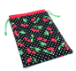 Preview: Projektbeutel / Handarbeitsbeutel mit Kordel Cherry Dot